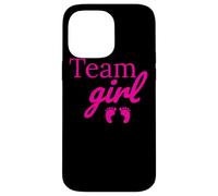 Team Girl Pink Baby Shower Gender Reveal Party Case for iPhone 14 Pro Max