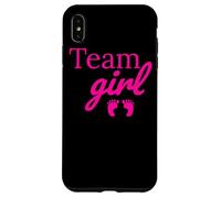 Team Girl Pink Baby Shower Gender Reveal Party Case for iPhone XS Max