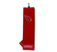 Team Golf Arizona Cardinals Embroidered Golf Towel, 100% Cotton, Checkered Scrubber Design