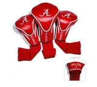 Team Golf NCAA Alabama Crimson Tide Contour Golf Club Headcovers (3 Count) Numbered 1, 3, & X, Fits Oversized Drivers, Utility, Rescue & Fairway Clubs, Velour lined for Extra Club Protection