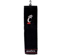Team Golf NCAA Cincinnati Bearcats Embroidered Golf Towel Embroidered Golf Towel, Checkered Scrubber Design, Embroidered Logo