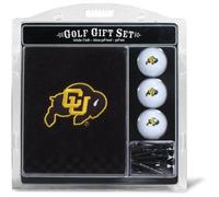 Team Golf NCAA Colorado Buffaloes Gift Set: Embroidered Golf Towel, 3 Golf Balls, and 14 Golf Tees 2-3/4" Regulation, Tri-Fold Towel 16" x 22" & 100% Cotton