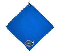 Team Golf NCAA Florida Gators 15x15 Golf Towel with Carabiner Clip, Premium Microfiber with Deep Waffle Pockets, Superior Water Absorption and Quick Dry Golf Cleaning Towel
