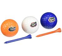 Team Golf NCAA Florida Gators 3 Golf Balls And 50 Golf Tees Logo Imprinted Golf Balls (3 Count) & 2-3/4" Regulation Golf Tees (50 Count), Multi Colored