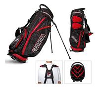 Team Golf NCAA Georgia Bulldogs Fairway Golf Stand Bag, Lightweight, 14-way Top, Spring Action Stand, Insulated Cooler Pocket, Padded Strap, Umbrella Holder & Removable Rain Hood