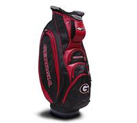 Team Golf NCAA Georgia Bulldogs Victory Golf Cart Bag, 10-way Top with Integrated Dual Handle & External Putter Well, Cooler Pocket, Padded Strap, Umbrella Holder & Removable Rain Hood