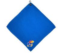 Team Golf NCAA Kansas Jayhawks Microfiber Golf Towel, Team Color, 15 x 15, multi team color, one size (21783)