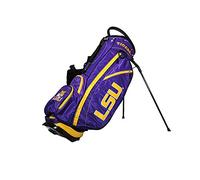 Team Golf NCAA LSU Tigers Fairway Golf Stand Bag Fairway Golf Stand Bag, Lightweight, 14-way Top, Spring Action Stand, Insulated Cooler Pocket, Padded Strap, Umbrella Holder & Removable Rain Hood