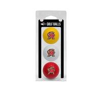 Team Golf NCAA Maryland Terrapins 3 Golf Ball Pack Regulation Size Golf Balls, 3 Pack, Full Color Durable Team Imprint