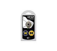 Team Golf NCAA Michigan Wolverines Cap Clip With 2 Golf Ball Markers Golf Cap Clip with 2 Removable Double-Sided Enamel Magnetic Ball Markers, Attaches Easily to Hats