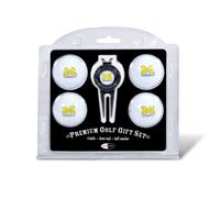 Team Golf NCAA Michigan Wolverines Regulation Size Golf Balls (4 Count) & Divot Tool with Removable Double-Sided Magnetic Marker