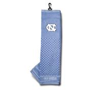 Team Golf NCAA North Carolina Tar Heels Embroidered Golf Towel Embroidered Golf Towel, Checkered Scrubber Design, Embroidered Logo