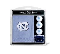 Team Golf NCAA North Carolina Tar Heels Gift Set: Embroidered Golf Towel, 3 Golf Balls, and 14 Golf Tees 2-3/4" Regulation, Tri-Fold Towel 16" x 22" & 100% Cotton
