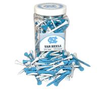 Team Golf NCAA North Carolina Tar Heels Jar of 175 Golf Tees 2-3/4" Golf Tees, 175 Pack, Regulation Size, Multi Team Colors