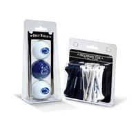 Team Golf NCAA Penn State Nittany Lions 3 Golf Balls And 50 Golf Tees Logo Imprinted Golf Balls (3 Count) & 2-3/4" Regulation Golf Tees (50 Count), Multi Colored