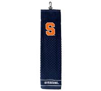 Team Golf NCAA Syracuse Orange Embroidered Golf Towel Embroidered Golf Towel, Checkered Scrubber Design, Embroidered Logo