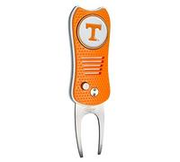 Team Golf NCAA Tennessee Volunteers Retractable Divot Tool with Double-Sided Magnetic Ball Marker, Features Patented Single Prong Design, Causes Less Damage to Greens