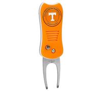 Team Golf NCAA Tennessee Volunteers Retractable Divot Tool with Double-Sided Magnetic Ball Marker, Features Patented Single Prong Design, Causes Less Damage to Greens