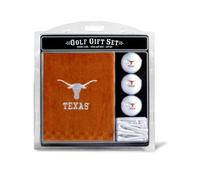 Team Golf NCAA Texas Longhorns Gift Set: Embroidered Golf Towel, 3 Golf Balls, and 14 Golf Tees 2-3/4" Regulation, Tri-Fold Towel 16" x 22" & 100% Cotton