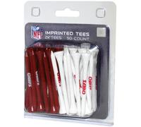 Team Golf NFL 2-3/4" Golf Tees, 50 Pack, Regulation Size, Multi Team Colors