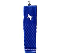 Team Golf NFL Air Force Acadamy Falcons Embroidered Golf Towel Embroidered Golf Towel, Checkered Scrubber Design, Embroidered Logo