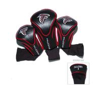 Team Golf NFL Atlanta Falcons Contour Golf Club Headcovers (3 Count) Numbered 1, 3, & X, Fits Oversized Drivers, Utility, Rescue & Fairway Clubs, Velour lined for Extra Club Protection
