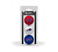 Team Golf NFL Buffalo Bills 3 Golf Ball Pack Regulation Size Golf Balls, 3 Pack, Full Color Durable Team Imprint
