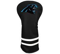 Team Golf NFL Carolina Panthers Vintage Driver Headcover - Printed Team Golf NFL Vintage Driver Golf Club Headcover, Form Fitting Design, Retro Design with Fleece Lining for Extra Club Protection