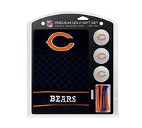 TEAM GOLF NFL Chicago Bears Gift Set: Embroidered Golf Towel, 3 Golf Balls, and 14 Golf Tees 2-3/4" Regulation, Tri-Fold Towel 16" x 22" & 100% Cotton