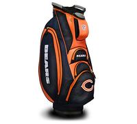 Team Golf NFL Chicago Bears Victory Golf Cart Bag, 10-way Top with Integrated Dual Handle & External Putter Well, Cooler Pocket, Padded Strap, Umbrella Holder & Removable Rain Hood