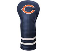 Team Golf NFL Chicago Bears Vintage Fairway Headcover (Navy Blue), Fits All Fairway, Hybrid and Utility Clubs, Elastic Closure, Faux Leather Material, Striped Pattern, 12 x 4.5 inches, 0.21 lbs