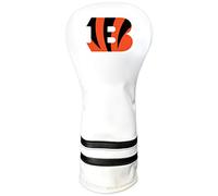 Team Golf NFL Cincinnati Bengals White Vintage Fairway Head Cover White Vintage Fairway Golf Club Headcover, Form Fitting Design, Retro Design