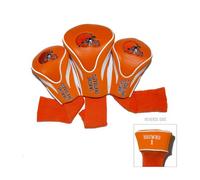 Team Golf NFL Cleveland Browns Contour Golf Club Headcovers (3 Count) Numbered 1, 3, & X, Fits Oversized Drivers, Utility, Rescue & Fairway Clubs, Velour lined for Extra Club Protection