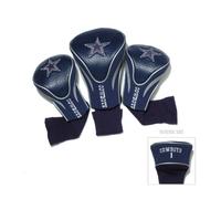 Team Golf NFL Dallas Cowboys Contour Golf Club Headcovers (3 Count) Numbered 1, 3, & X, Fits Oversized Drivers, Utility, Rescue & Fairway Clubs, Velour lined for Extra Club Protection