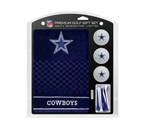 Team Golf NFL Dallas Cowboys Gift Set: Embroidered Golf Towel, 3 Golf Balls, and 14 Golf Tees 2-3/4" Regulation, Tri-Fold Towel 16" x 22" & 100% Cotton