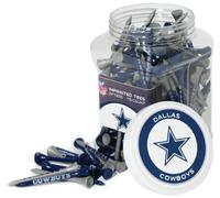 Team Golf NFL Dallas Cowboys Jar Of 175 Golf Tees 2-3/4" Golf Tees, 175 Pack, Regulation Size, Multi Team Colors