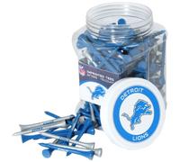 Team Golf NFL Detroit Lions Jar Of 175 Golf Tees 2-3/4" Golf Tees, 175 Pack, Regulation Size, Multi Team Colors