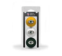 Team Golf NFL Green Bay Packers 3 Golf Ball Pack Regulation Size Golf Balls, 3 Pack, Full Color Durable Team Imprint
