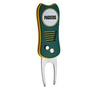 Team Golf NFL Green Bay Packers Switchblade Divot Tool with Double-Sided Magnetic Ball Marker, Features Patented Single Prong Design, Causes Less Damage to Greens, Switchblade Mechanism