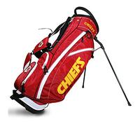 Team Golf NFL Kansas City Chiefs Fairway Golf Stand Bag, Lightweight, 14-way Top, Spring Action Stand, Insulated Cooler Pocket, Padded Strap, Umbrella Holder & Removable Rain Hood
