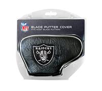 Team Golf NFL Las Vegas Raiders Golf Blade Putter Cover, Fits Most Blade Putters, Officially Licensed, Polyester, Oak Raiders