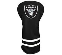 Team Golf NFL LAS VEGAS RAIDERS Vintage Driver Headcover - Printed Team Golf NFL Vintage Driver Golf Club Headcover, Form Fitting Design, Retro Design with Fleece Lining for Extra Club Protection