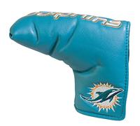 Team Golf NFL Miami Dolphins Vintage Blade Putter Cover Golf Club Vintage Blade Putter Headcover, Form Fitting Design, Fits Scotty Cameron, Taylormade, Odyssey, Titleist, Ping, Callaway