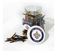 Team Golf NFL New Orleans Saints Jar Of 175 Golf Tees 2-3/4" Golf Tees, 175 Pack, Regulation Size, Multi Team Colors
