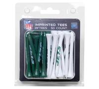 Team Golf NFL New York Jets Pack Of 50 Golf Tees 2-3/4" Golf Tees, 50 Pack, Regulation Size, Multi Team Colors