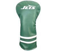 Team Golf NFL NEW YORK JETS Vintage Driver Headcover - Printed Team Golf NFL Vintage Driver Golf Club Headcover, Form Fitting Design, Retro Design with Fleece Lining for Extra Club Protection
