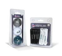 Team Golf NFL Philadelphia Eagles 3 Golf Balls And 50 Golf Tees Logo Imprinted Golf Balls (3 Count) & 2-3/4" Regulation Golf Tees (50 Count), Multi Colored