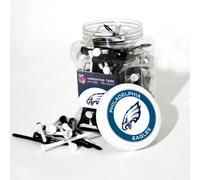 Team Golf NFL Philadelphia Eagles Jar Of 175 Golf Tees 2-3/4" Golf Tees, 175 Pack, Regulation Size, Multi Team Colors