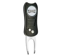 Team Golf NFL Philadelphia Eagles Retractable Divot Tool with Double-Sided Magnetic Ball Marker, Features Patented Single Prong Design, Causes Less Damage to Greens