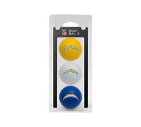 Team Golf NFL San Diego Chargers 3 Golf Ball Pack Regulation Size Golf Balls, 3 Pack, Full Color Durable Team Imprint